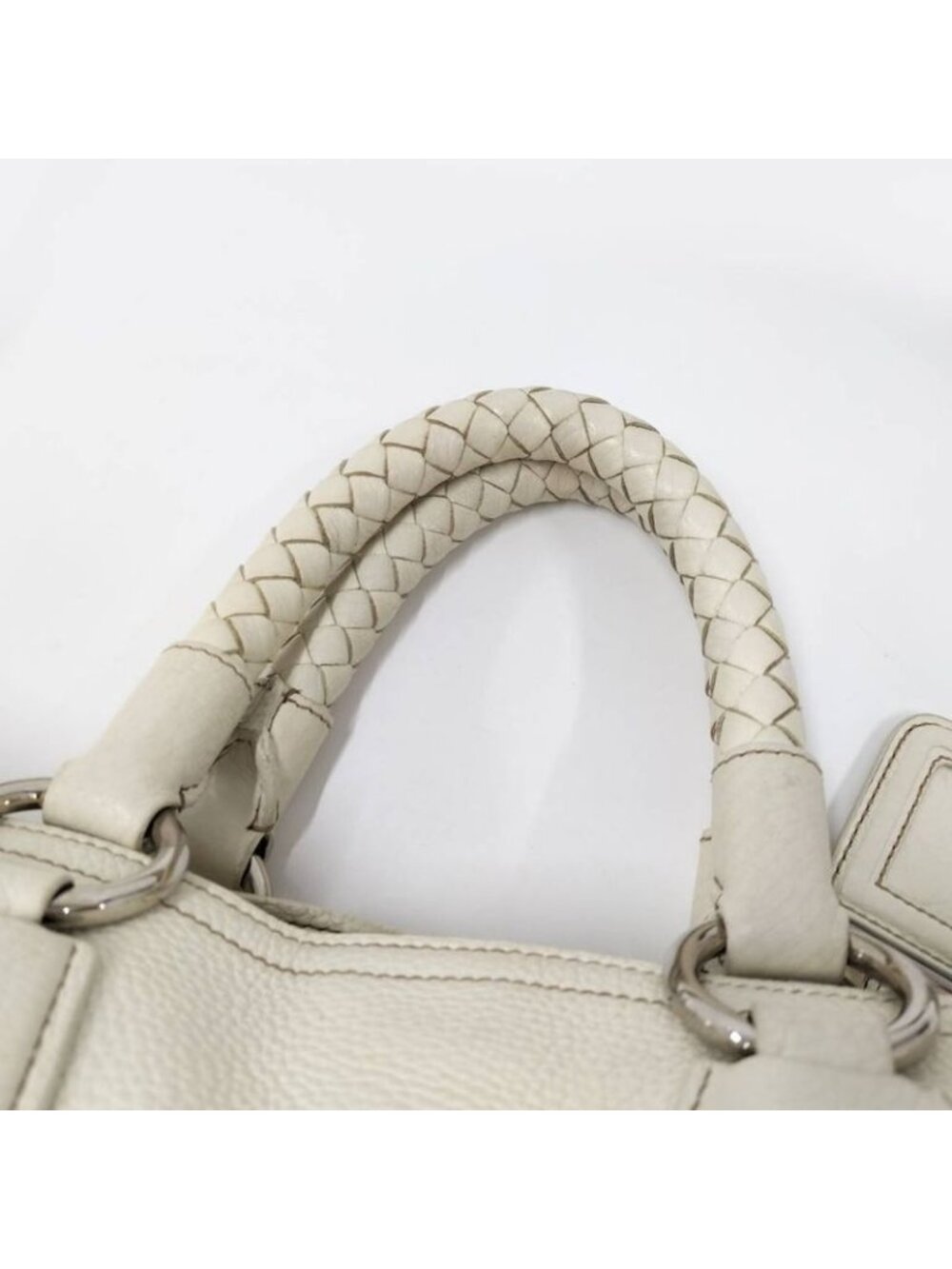 Prada 2-Way Tote Leather White - Picture 5 of 10